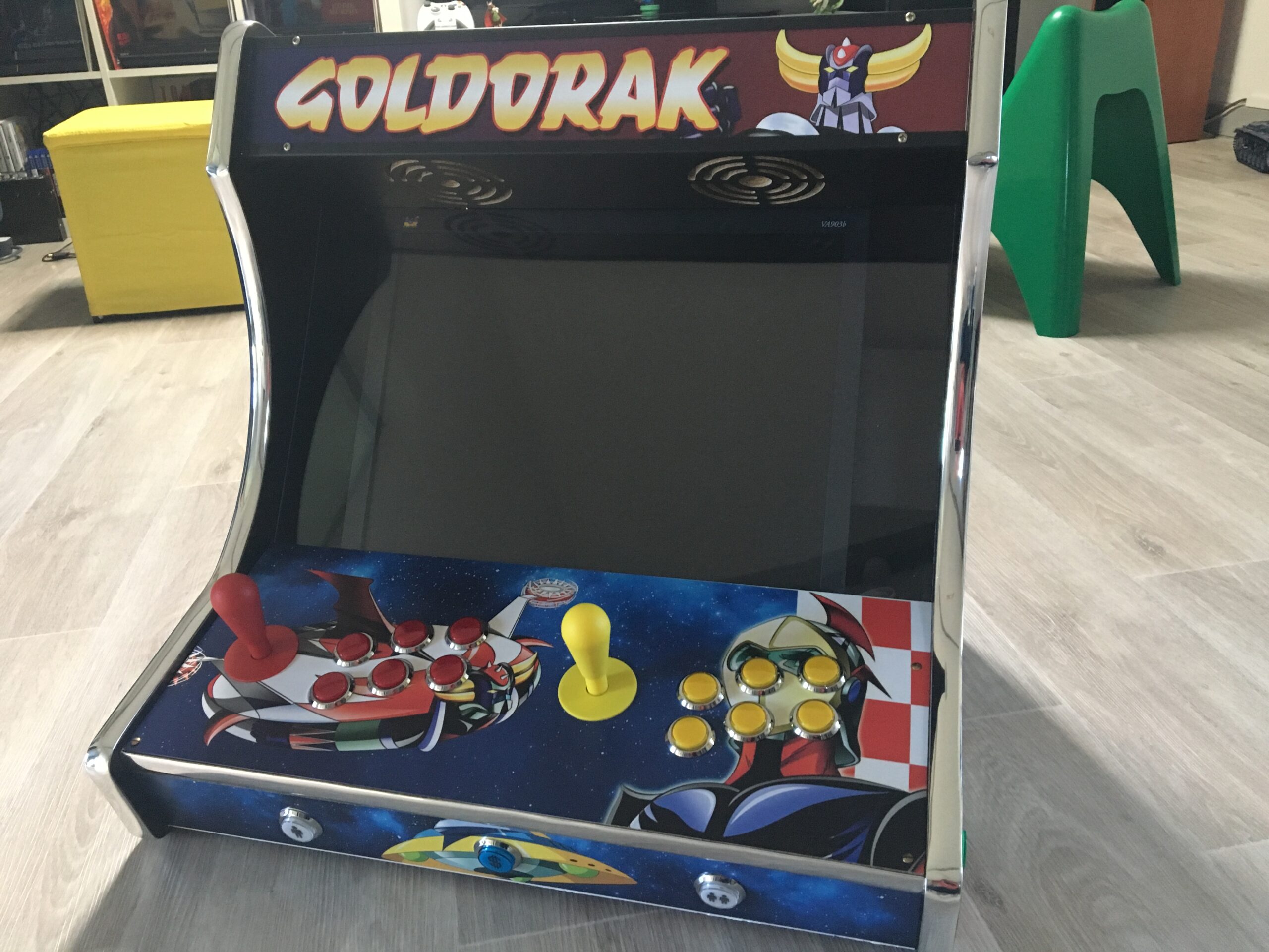 Stickers Goldorak pour borne d'arcade