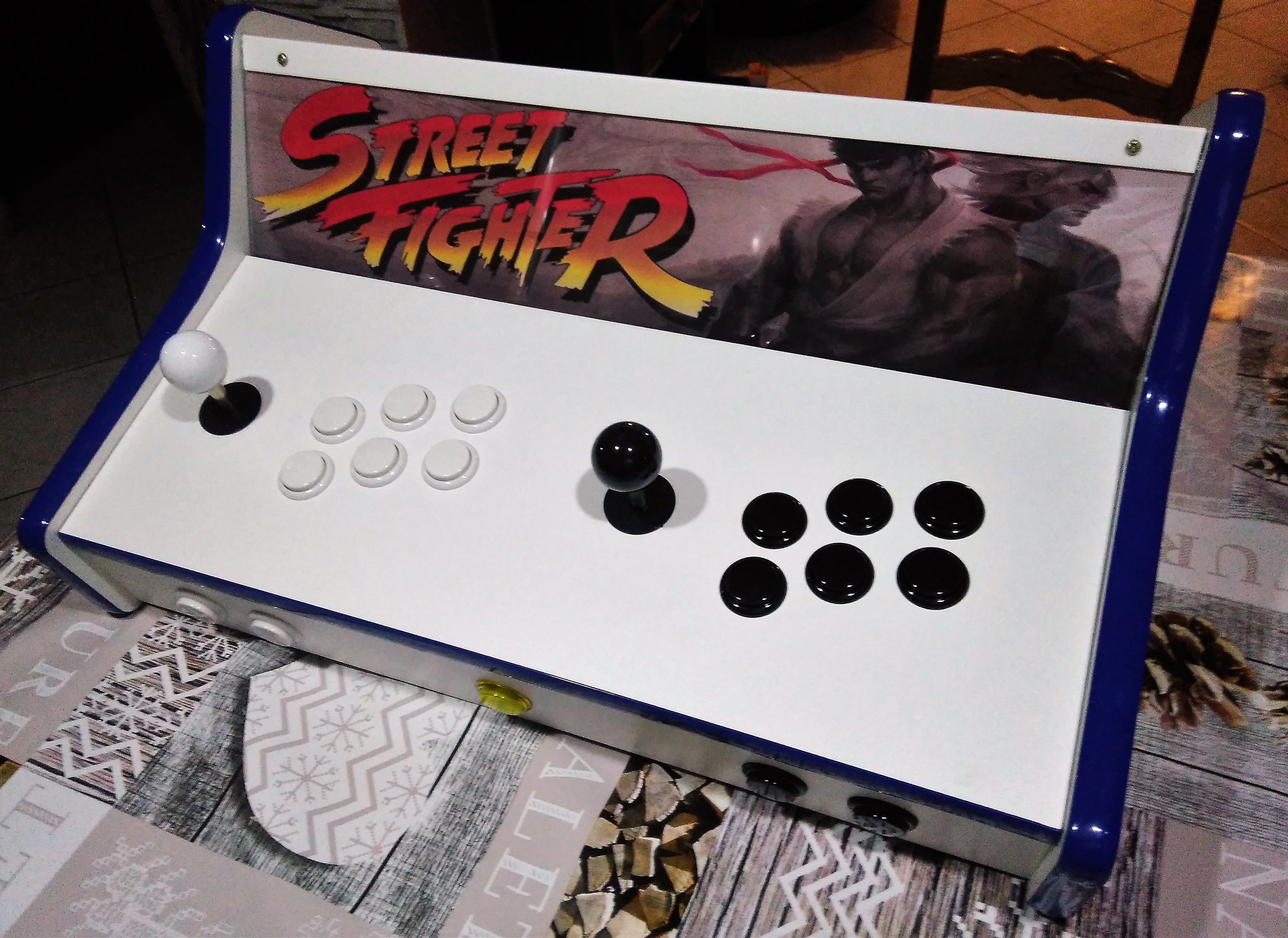 Kit panel arcade 2 joueurs complet pour raspberry mini PC version blanche PM88