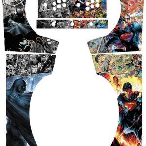 Stickers BATMAN VS SUPERMAN pour Bartop et Socle PM88 XXL