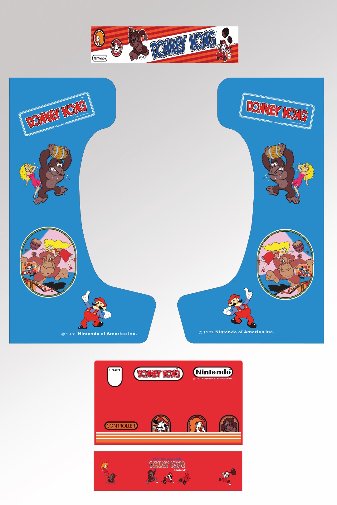 Stickers DONKEY KONG RETRO pour Socle PM88 – PM88